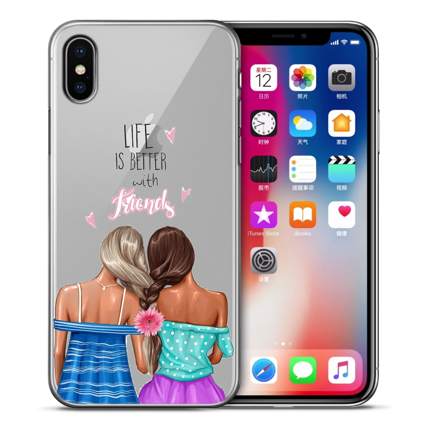 05 Мода для девочек супер мама ребенок папа чехол для телефона для iPhone XS Max XR X 7 6s 8 Plus 5S SE семья мама девочка чехол etui Coque - Цвет: 05