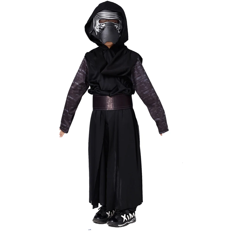 

Boys Deluxe Star Wars The Force Awakens Kylo Ren Classic Cosplay Clothing Kids Halloween Movie Costume