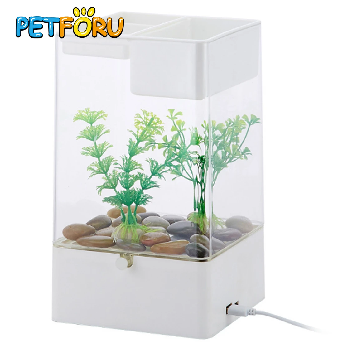 PETFORU нет необходимости менять воду ленивый мини боевой аквариум стандартная