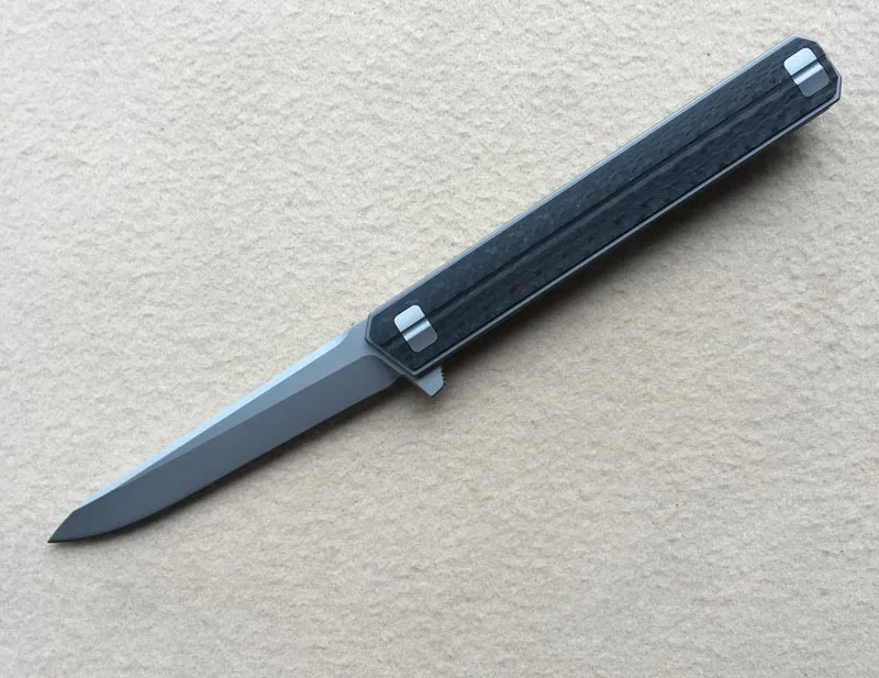 NIGHTHAWK Quartermaster M390 лезвие TC4 титановый Тактический шарикоподшипник Флиппер складной нож походные ножи для выживания для повседневного использования - Цвет: B1