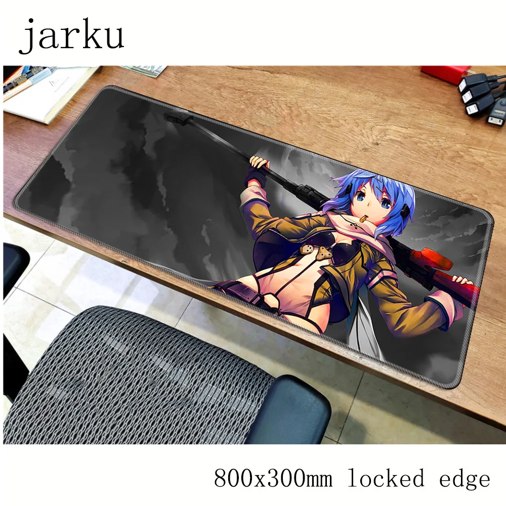 Sword Art Online коврик для мыши геймер 800x300X3 мм игровой коврик для мыши профессиональные аксессуары для ноутбуков ПК эргономичный коврик для ноутбука