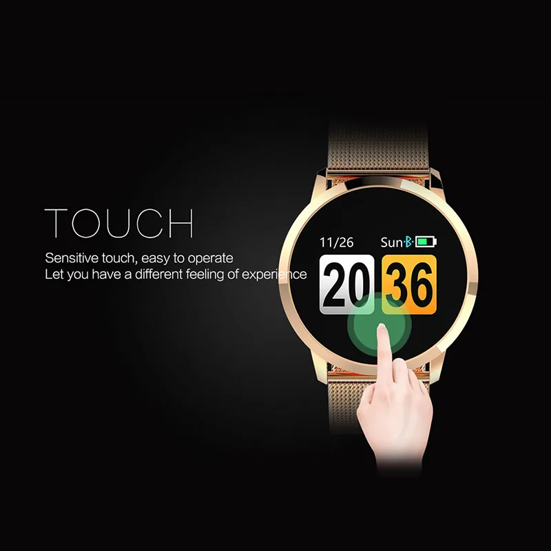 Умные часы OLED цветной экран Мода электроника для мужчин и женщин