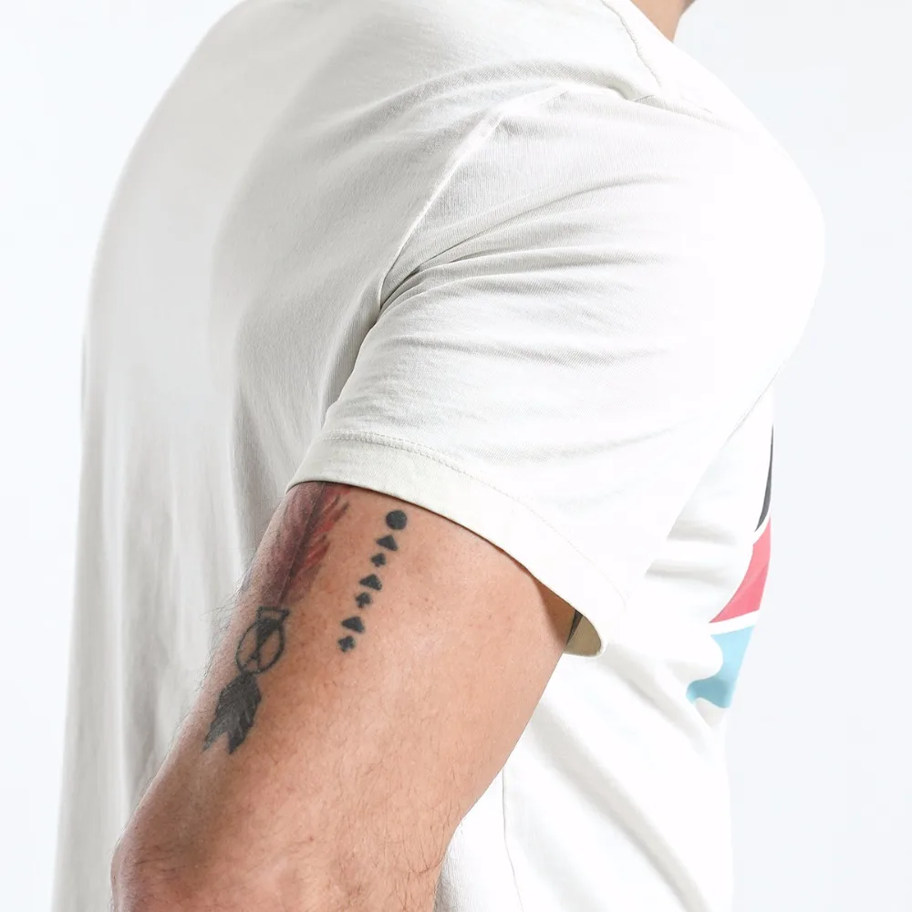 SIMWOOD 2019 летняя футболка Для мужчин Slim Fit 100% натуральный хлопок Винтаж печати топы