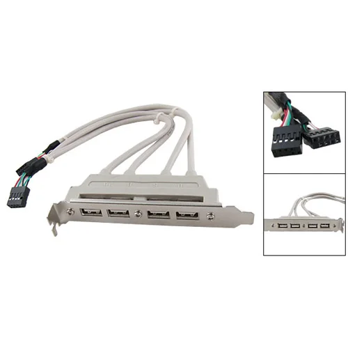 IMC Горячая Великобритания материнская плата 4 порта USB 2 0 до 9 Pin кронштейн