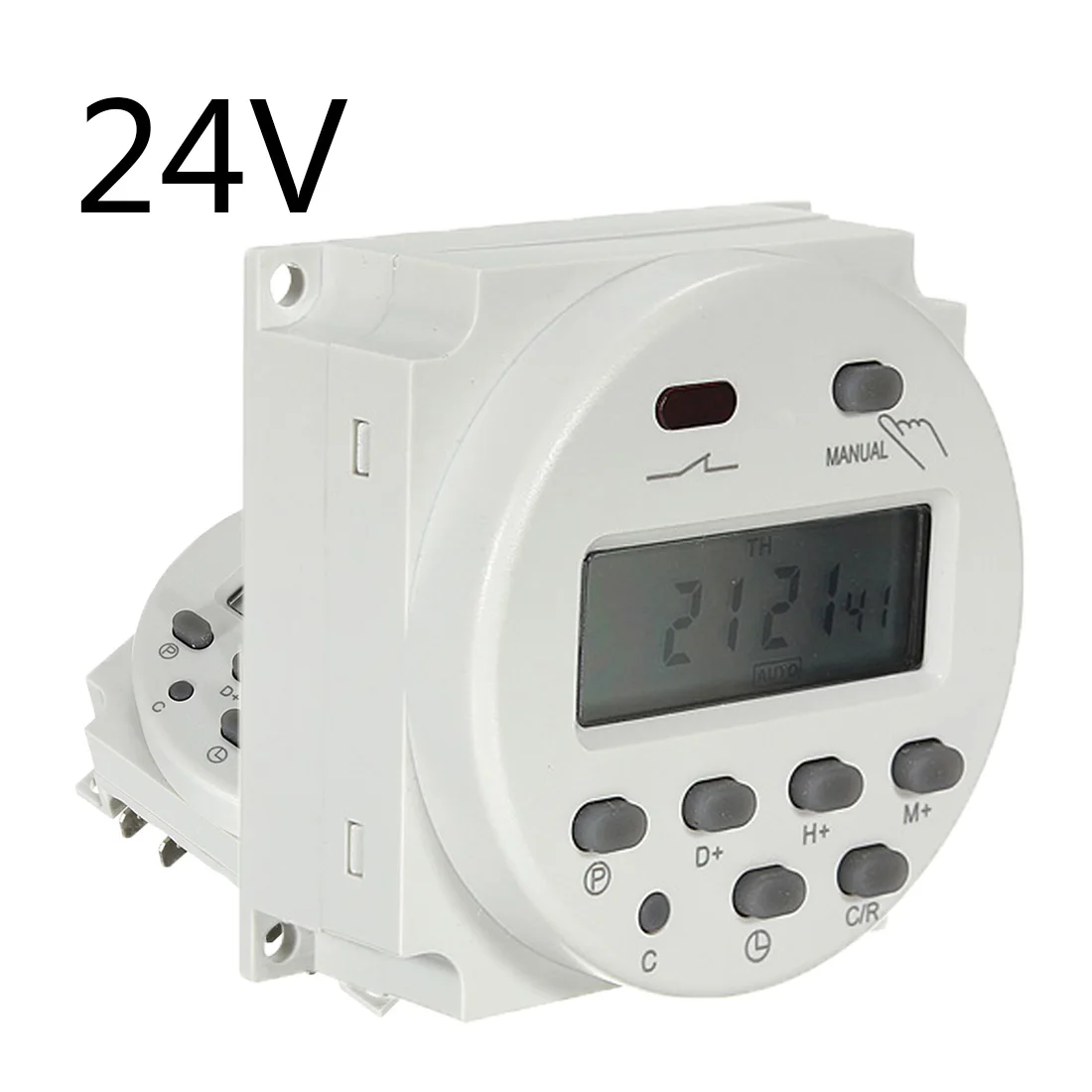 24V 3 типа 1 шт. большой lcd цифровой 220 В переменного тока 7 дней программируемый таймер переключатель с UL реле внутри и функция обратного отсчета времени - Цвет: 24V