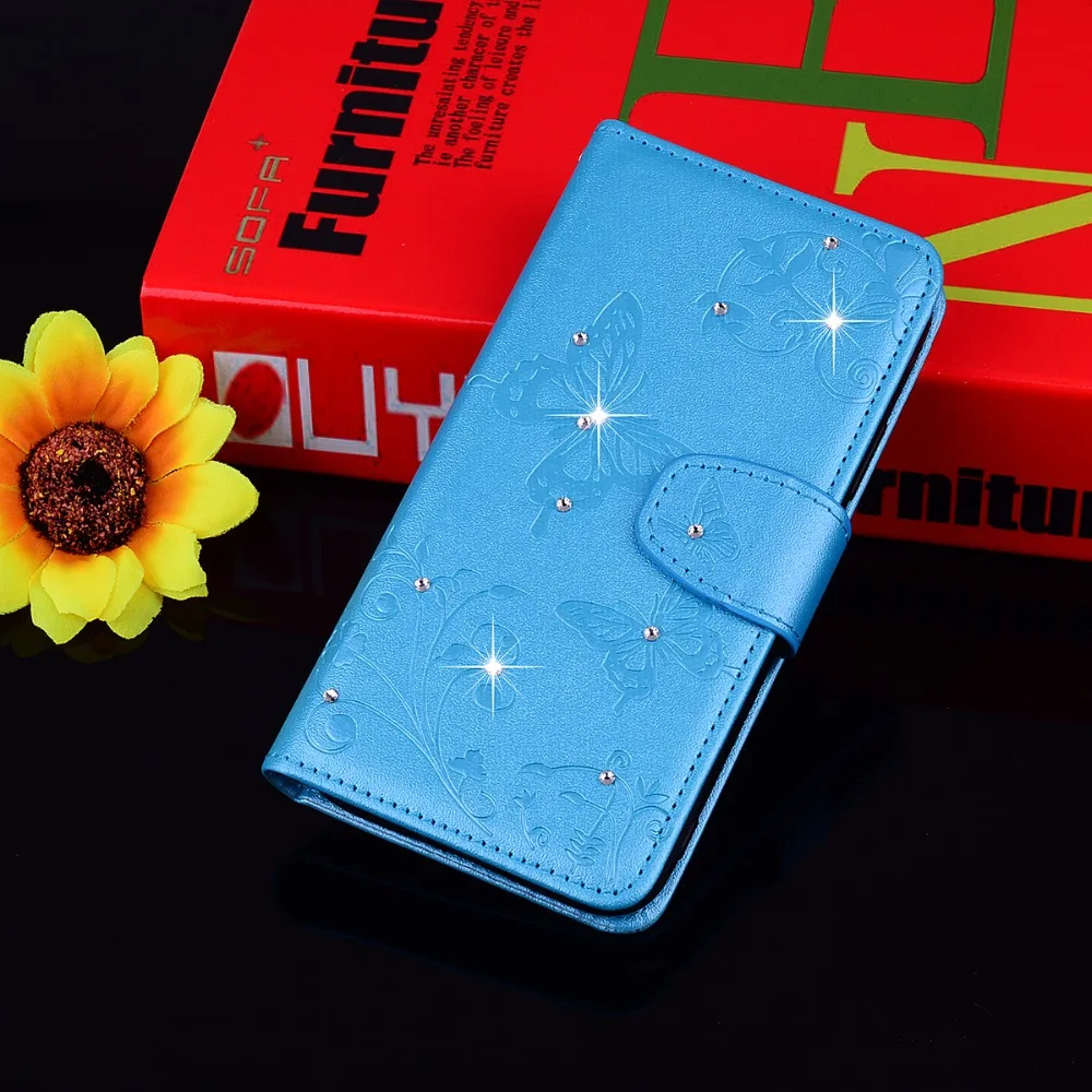 Для LG G5 G6 чехол 3D рельеф Bling мигание Стенд Флип PU кожа карты зеркало кошелек Shell
