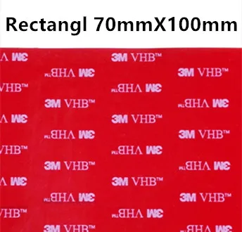 Rectangl 70mmX100mm Прямые продажи с фабрики, 10 шт./лот 3 М vhb клейкая лента 5608 серая установка Heavy Duty Двухсторонняя клейкая акриловая поролоновая лента высечки - Цвет: Rectangl 70mmX100mm