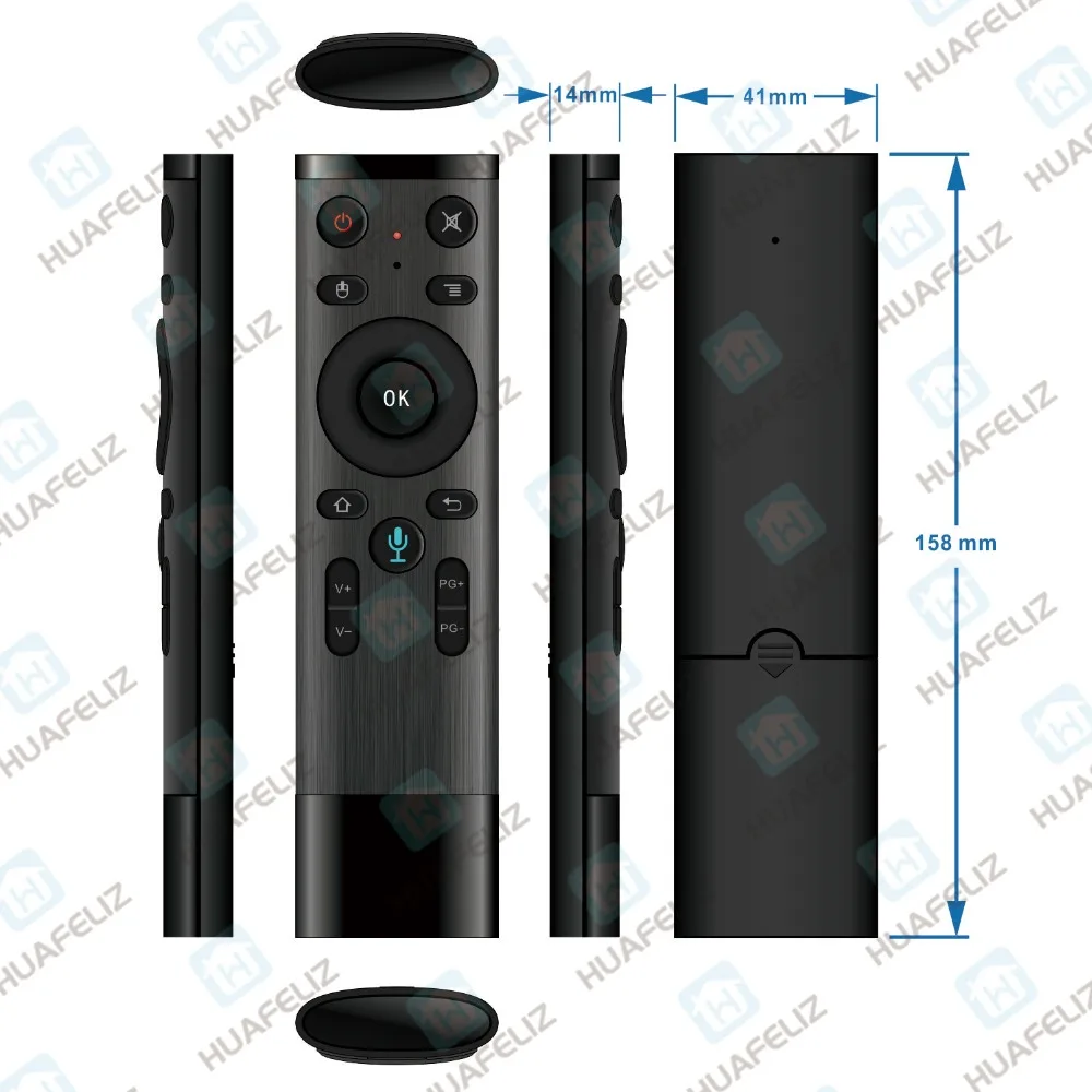 Горячая Q5 Голосовое управление Fly Air Mouse для игры с гироскопом 2 4 ГГц беспроводной