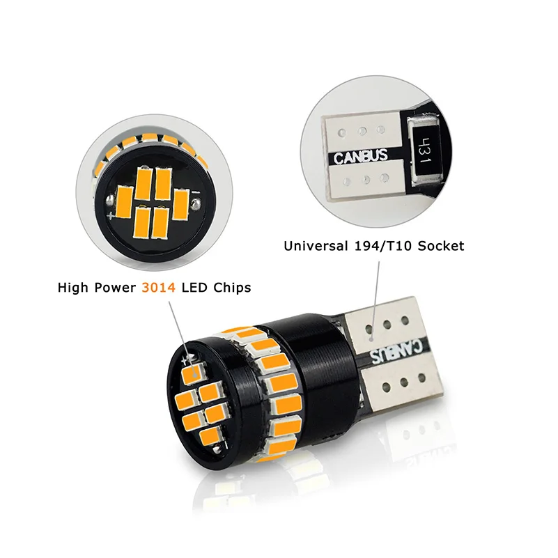 10 шт./лот T10 LED W5W led Canbus 194 168 парковочные фары автомобиля для BMW E46 E60 E90 E39 E36 F10 F20 F30 E30