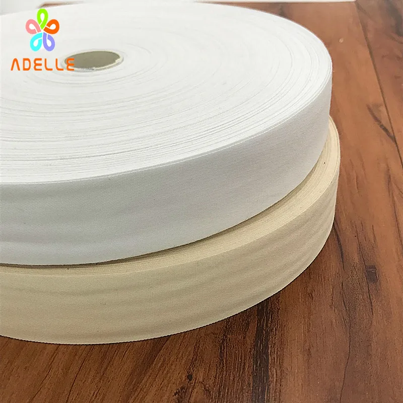 Лента хлопковая плетеная 10/15/20/25/30/35/40/50 мм x 100 м|cotton webbing|tape webbingsewing strips |