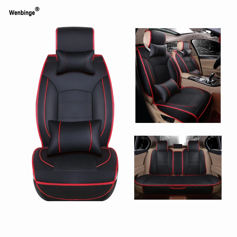 Универсальный кожаный чехол на автомобильное сиденье для Porsche SsangYong Isuzu Audi Chrysler