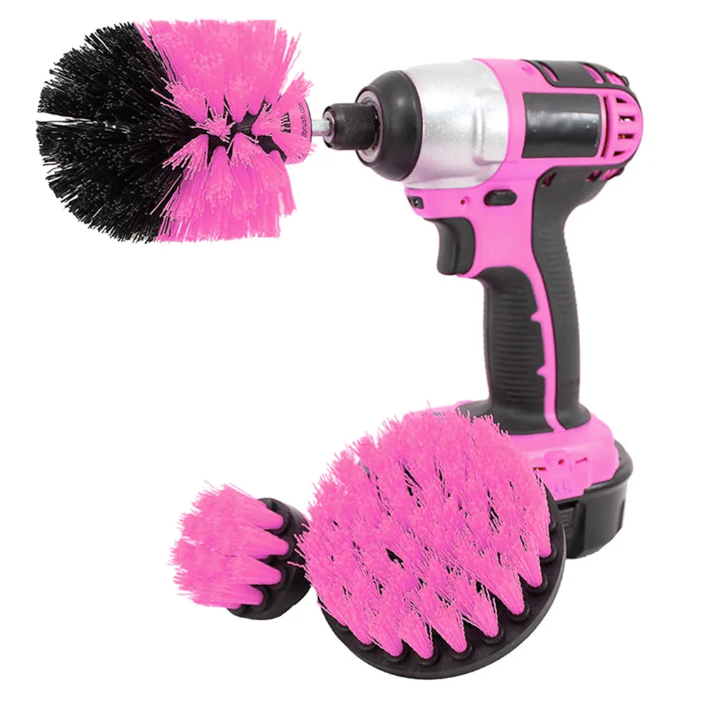 3 Piece Scrub Brush Power Drill Cleaning Tub Cleaner Combo Tool Kit Perfect for Grout | Дом и сад