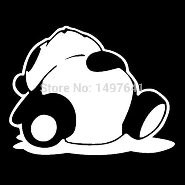 Sleepy Panda Car Window Sticker Truck Bumper SUV Fuel Tank Cap Decal Vinyl Drift Ill Stance Illmotion Racing Funny JDM Driver |