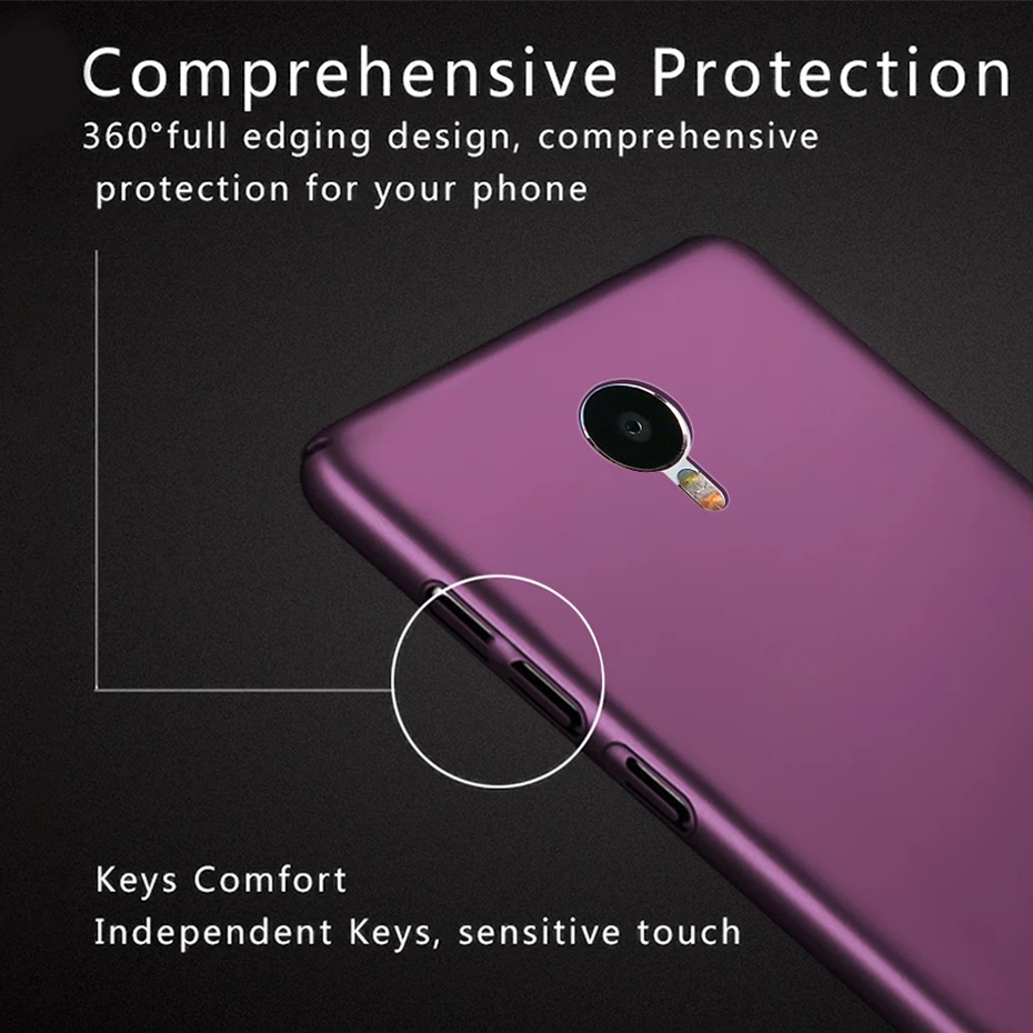 Противоударный чехол для Meizu M3 Note полный Чехол Жесткий Бампер Защитный чехол для телефона Матовый ПК для Meizu M3 Note 3 Coque Shell Funda