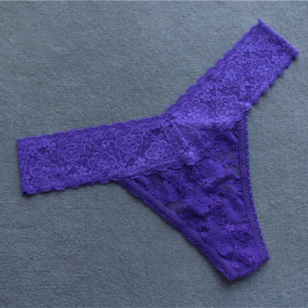 purple Voplidia, женские сексуальные трусики, нижнее белье, стринги, g-стринги,, розовый, женское Бесшовное Белье, цветочные кружева, низкая талия, g-стринги, PM022 - Цвет: purple