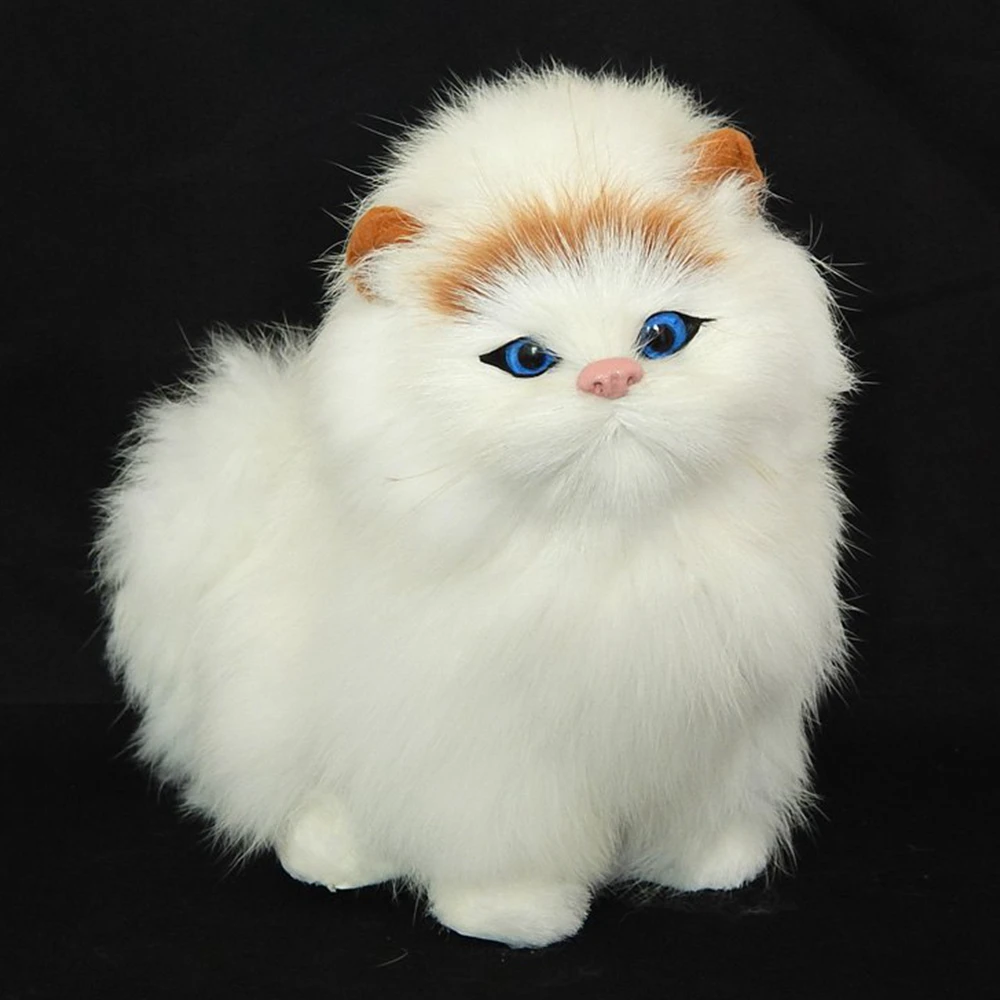 Электронные игрушки для домашних животных кошек из натурального меха плюшевые