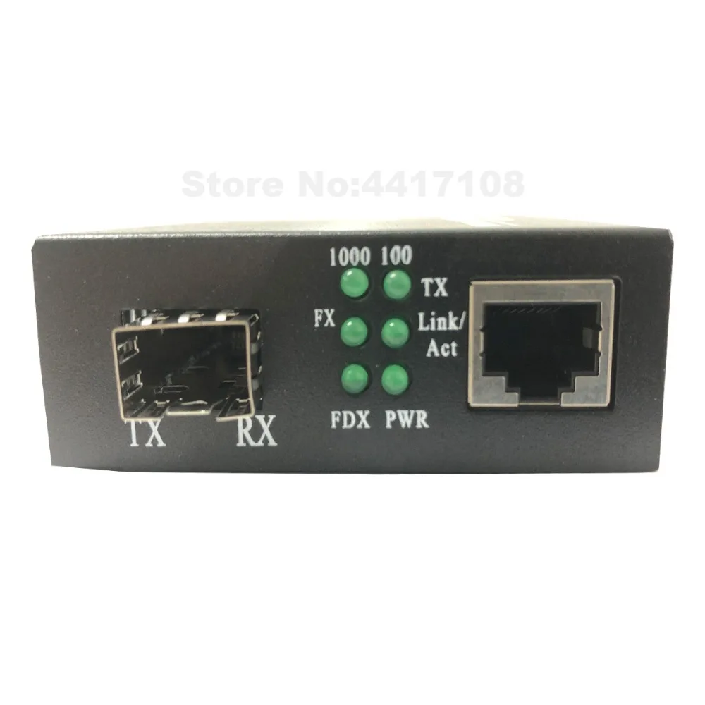 2 шт. медиаконвертер SFP Fiber RJ45 gigabit GPON/OLT 1000 Мбит/с|Оптоволоконное оборудование| |
