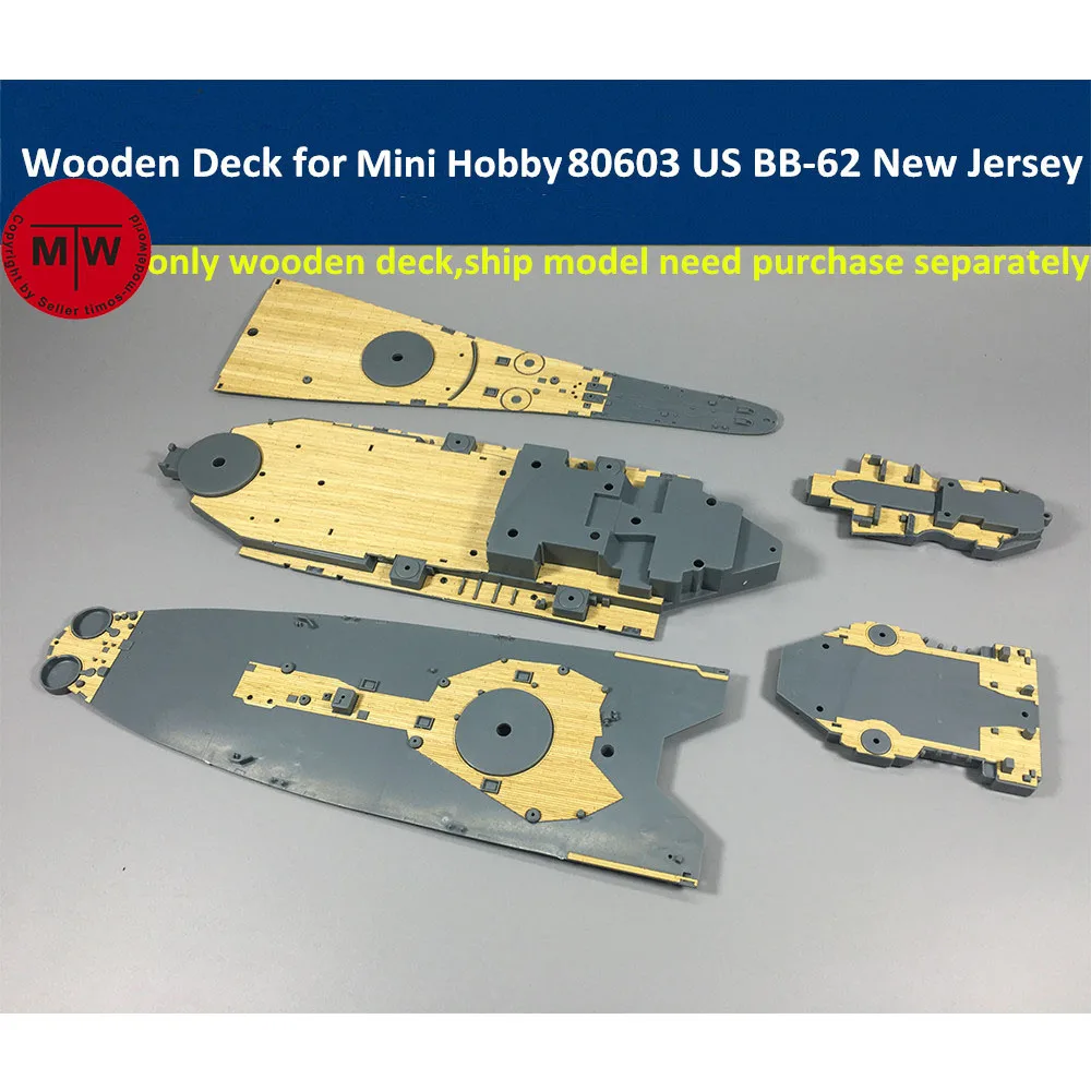 1/350 весы деревянный колоды для хобби мини 80603 US-морской флот BB-62 новая модель