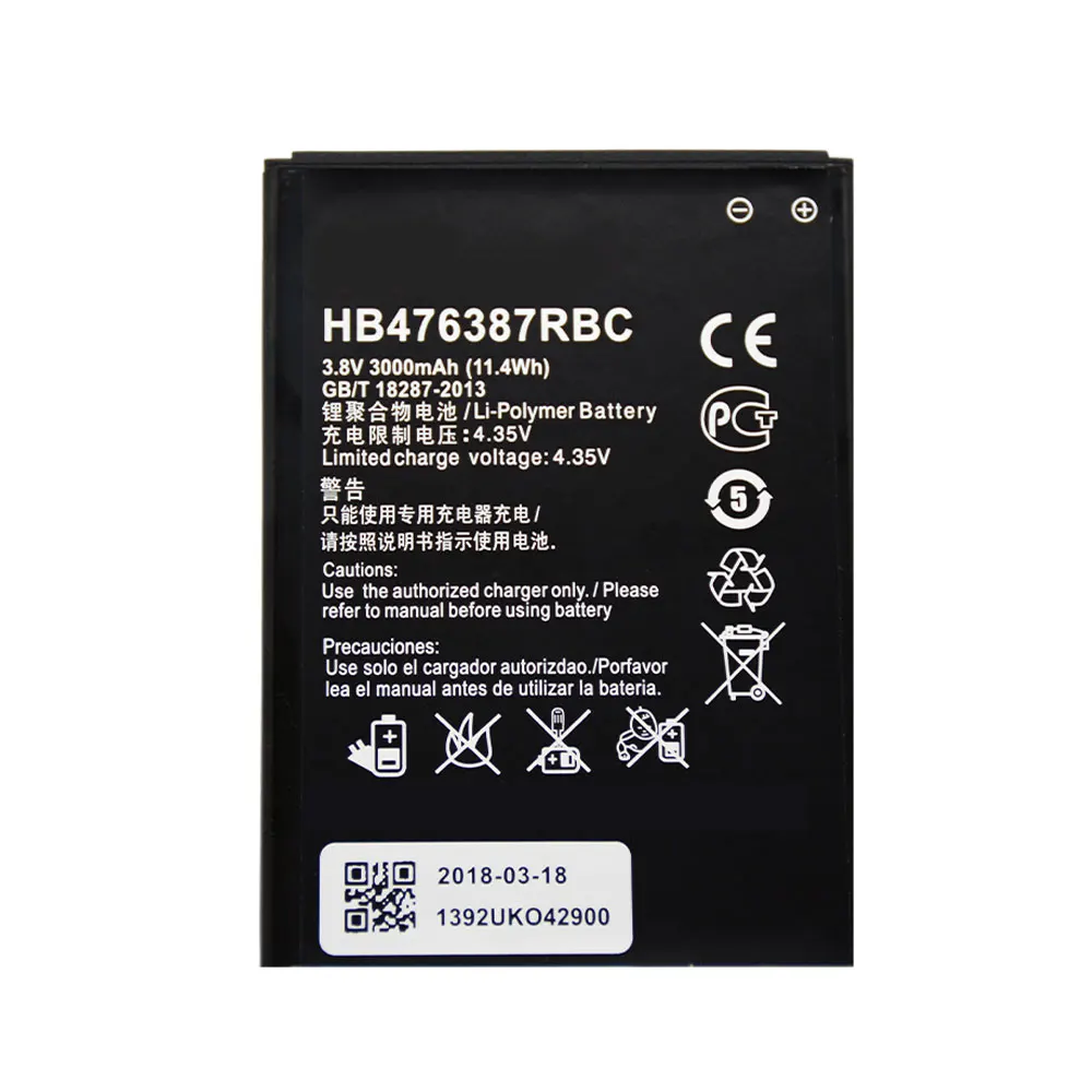 HB476387RBC Новый Сменный аккумулятор для Huawei Honor 3X G750 B199 3000 мАч литий ионные