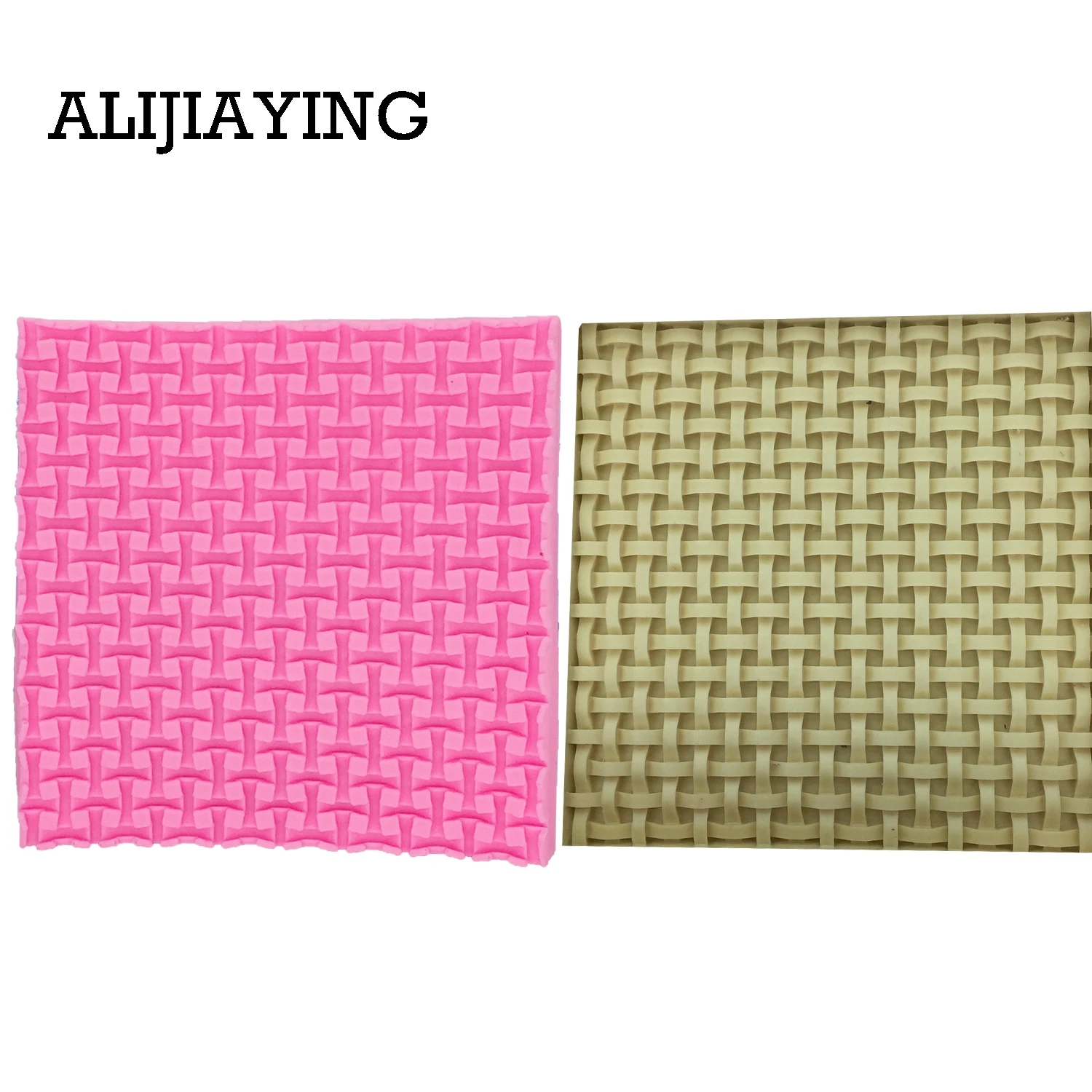 M1277 1 шт. бамбуковая плетеная корзина, силиконовая форма для сахара, кружевной коврик, инструменты для украшения тортов, рельефная форма для помадки и шоколада