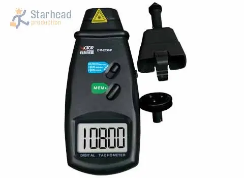 100% Аутентичный Victor DM6236P 5-значный цифровой тахометр большой ЖК-дисплей тестер