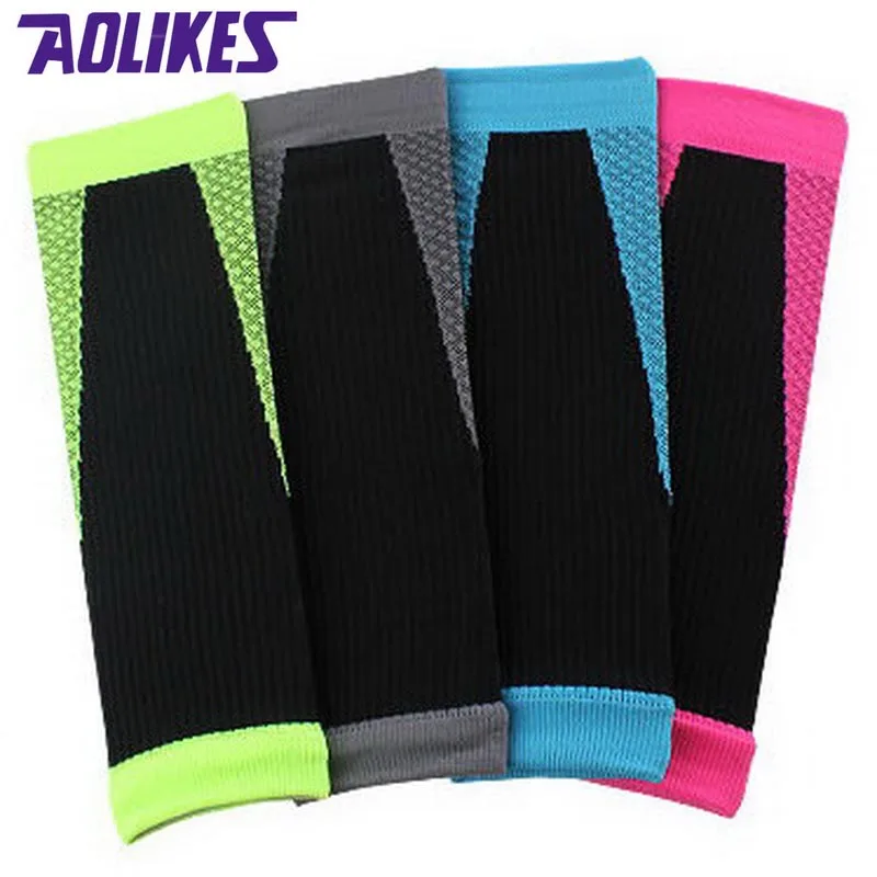 AOLIKES 2 шт. нейлоновые защитные рукава для ног езды на велосипеде бега баскетбола