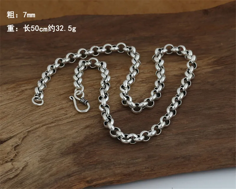 BESTLYBUY S925 Стерлинговое Серебро ювелирное изделие тайское серебро стиль мужское