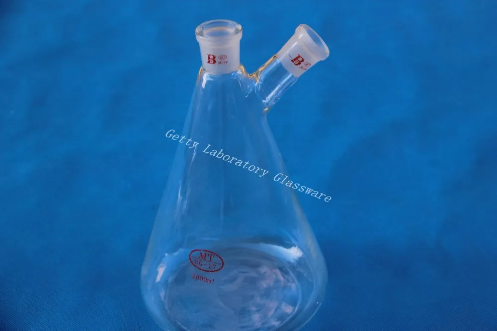 2000ml conical flask Erlenmeyer with two 24/29 joints | Канцтовары для офиса и дома