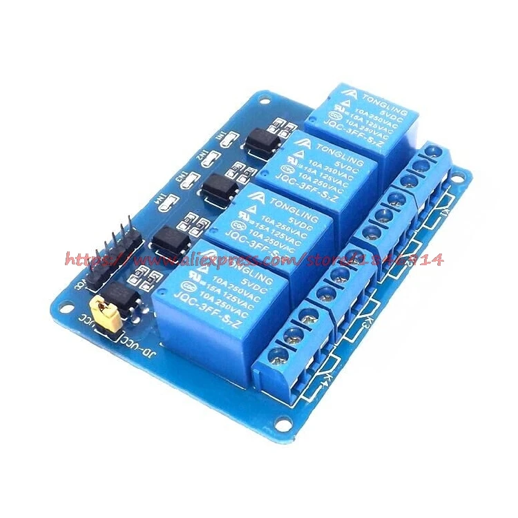 1 шт./лот 5 в 4 Канальный Релейный Модуль Shield PIC AVR DSP Electronic Модуль|relay module shield arduino|relay