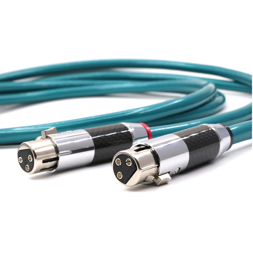 Hi Fi аудио ортофон 8NX OFC Чистая медь соединительный кабель с разъемом XLR из