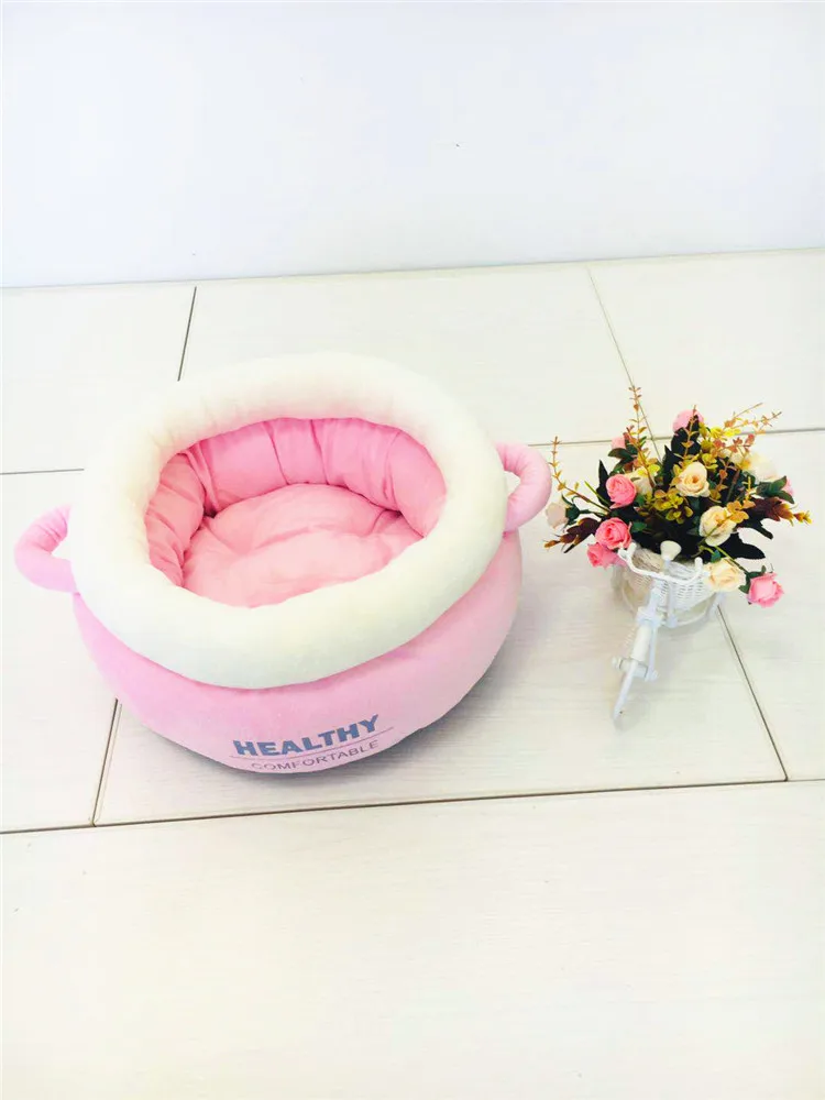 

3 Colors Soft Polar Fleece Dog Beds Winter Warm Pet Heated Mat Small Dog Puppy Kennel House for Cats Sleeping Bag Nest Cave Bed