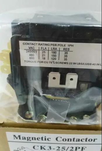 Новинка контактор компрессора кондиционирования воздуха реле модель 2PF CK3_25/2PF 25A