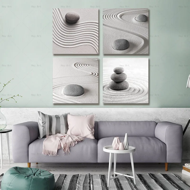 4 шт. художественные работы для гостиной принты картинки стеновых постеров