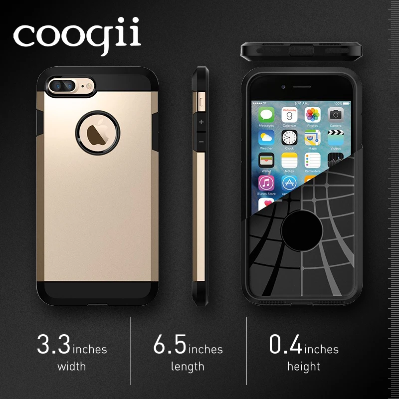 For iPhone 6 Case Tough Armor Heavy Duty Protection Cover Protective Shell Plus iphone6 i6 Mobile Phone Accessories |