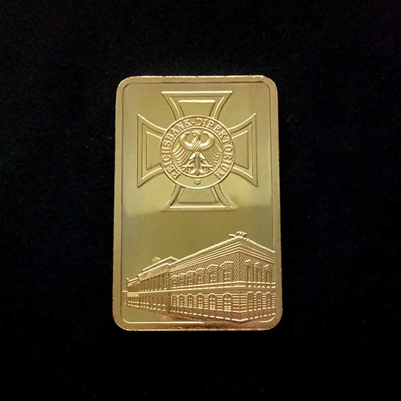 Новинка 2019 квадратная немецкая позолоченная коллекция монет художественные