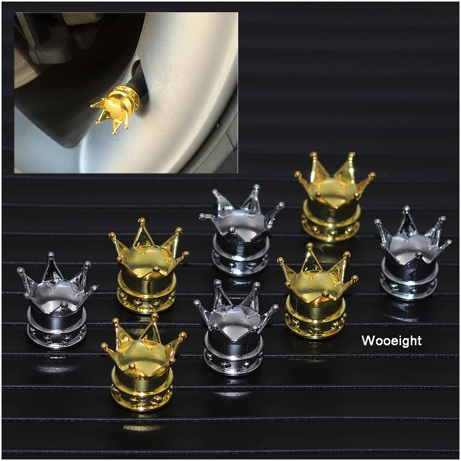 Wooeight 4 шт. мотоцикл велосипед автомобиль Золотая Корона шина колесо клапан стебли