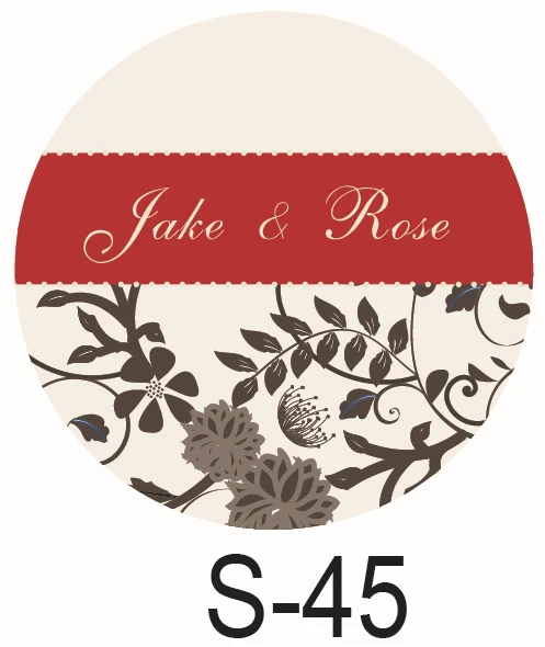 

150pcs/lot personalized candy sticker favor sticker for wedding bride shower wedding party decoration small circle S45