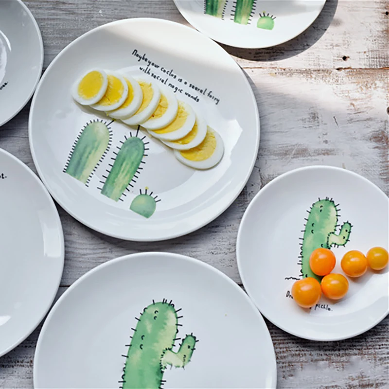 1 шт. керамическая тарелка для выпечки фруктов|Блюдца и тарелки| |
