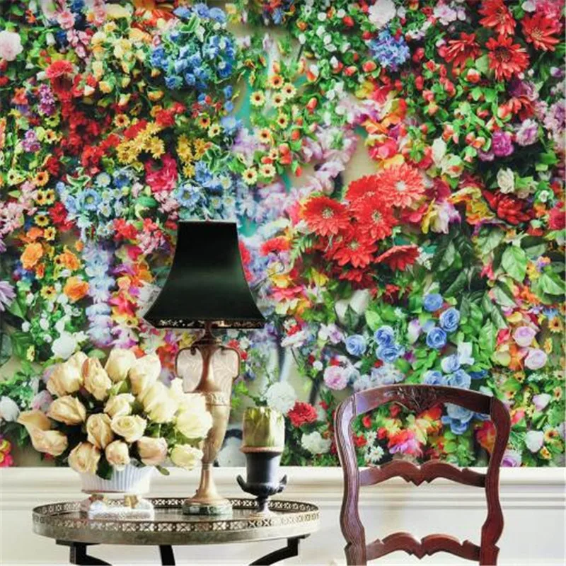 

High Quality Wallpapers Custom Wallpaper 3D Stereoscopic Color Flowers Photo Wall Mural Wall Papers for Living Room Home Decor