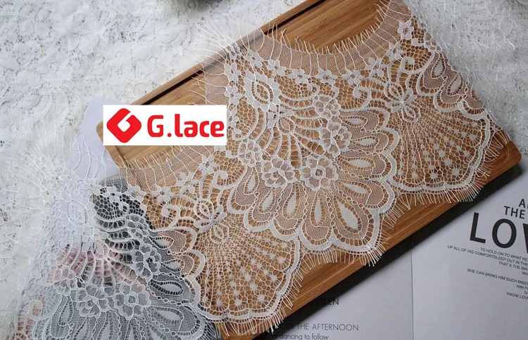 Глазированный 9 м/лот Wide28cm волна стильная Рождественская кружево с ресничками