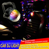 sound music usb rgb led crystal magic ball stage effect lighting lamp bulb party disco club dj light show lumiere