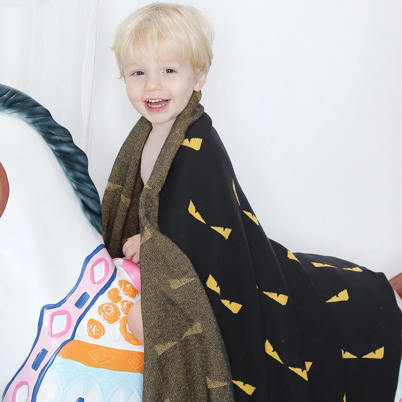 2017 новое поступление Рождественская елка и лося одеяло 100% хлопок милое вязаное