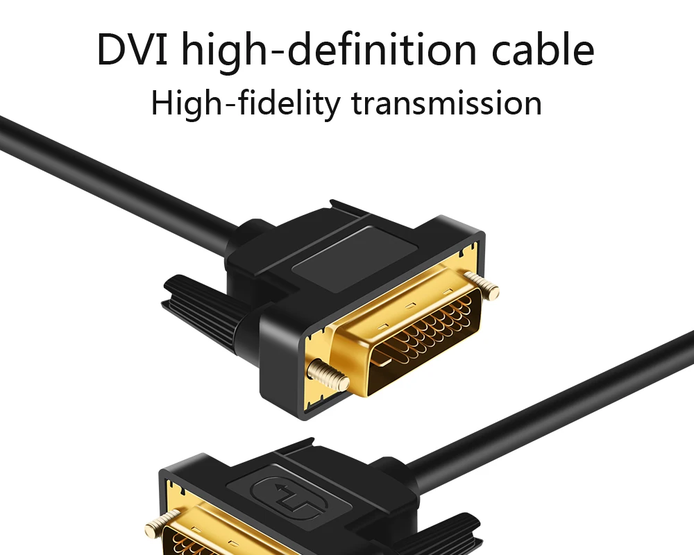 Высокоскоростной кабель DVI 1080p 3D позолоченный штекер Male-Male DVI TO DVI 24+ 1 контактный кабель 1 м 1,8 м 2 м 3 м для lcd DVD HDTV монитора xbox