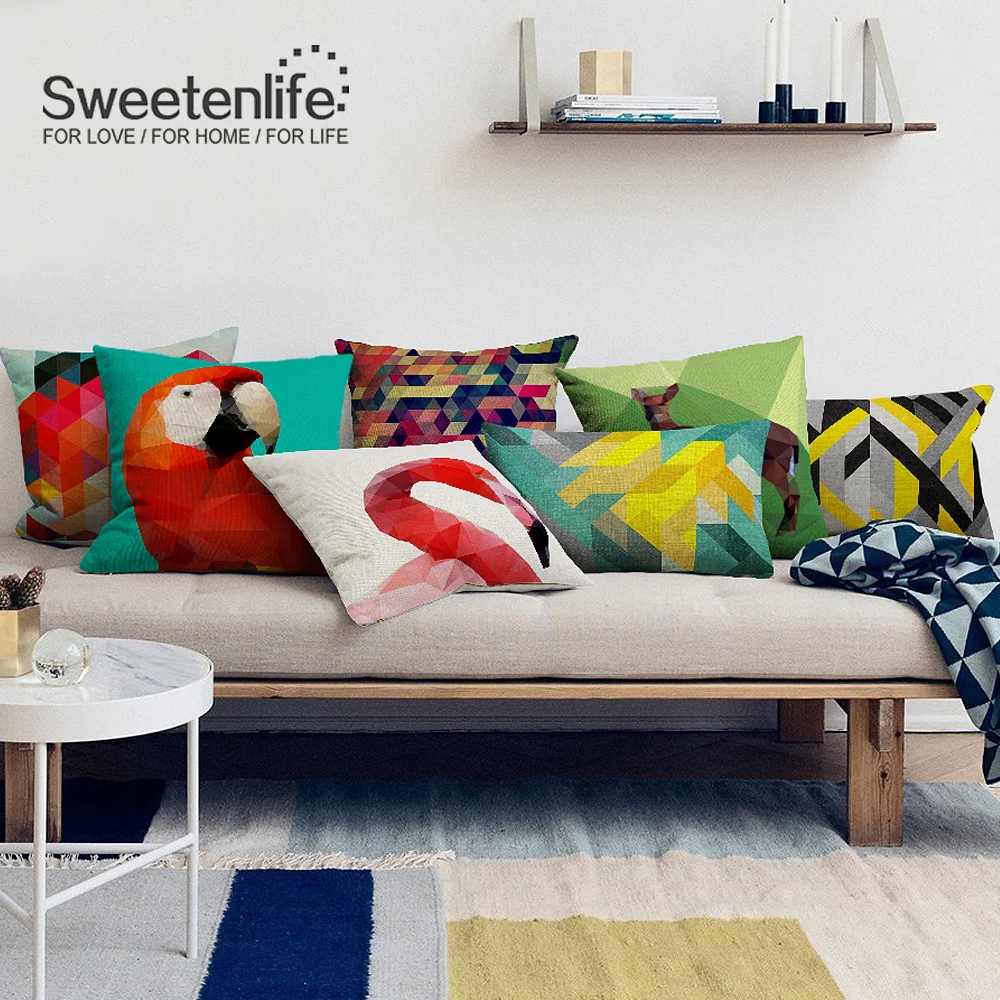 Sweetenlife декоративные наволочки 50*50 Nordic Стильный чехол для подушки геометрический