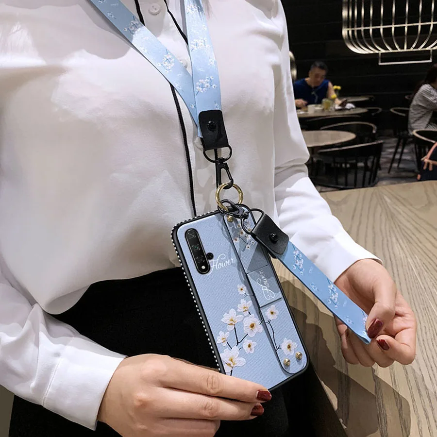 glitter diamond strap tpu case for huawei mate 20 pro P30 P20 pro lite honor 7x 8x 10 20 7A pro lite Y6 pro Y9 case cover