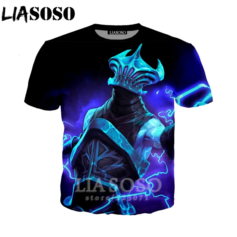 LIASOSO Новый Модный свитшот с 3D принтом для мужчин и женщин видеоигра Dota 2 футболка