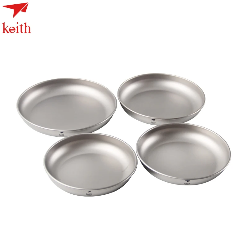 Кит титана 4 шт уличные тарелки посуда Кемпинг набор путешествия сверхлегкий |