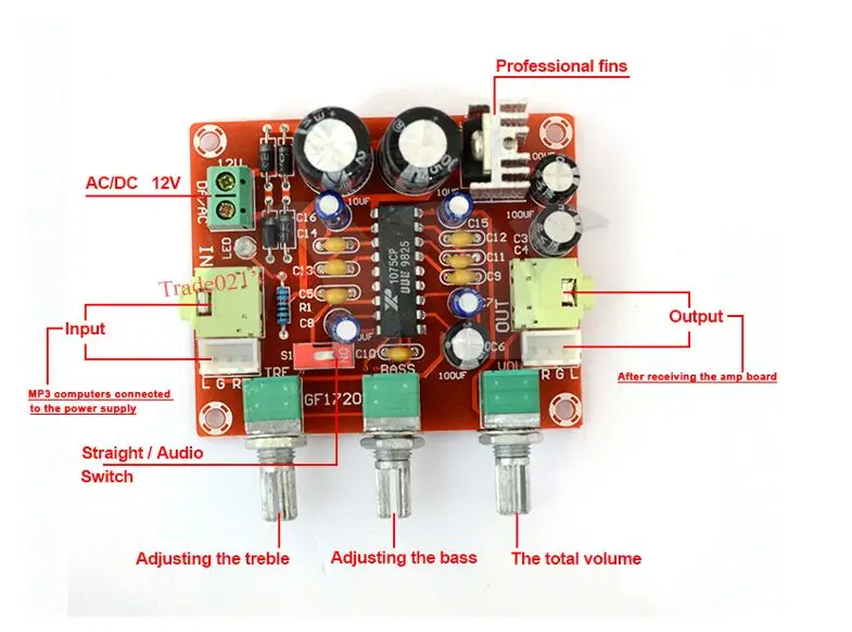 XR1075 BBE Tone Board audio processor preamplifier stage amplifier board | Электроника