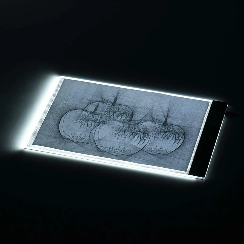 Wrumav Portable A4 size LED Light box Copy Painting Drawing Board Stencil Touch Animation Tracing Pad LightBox Tablet | Электроника