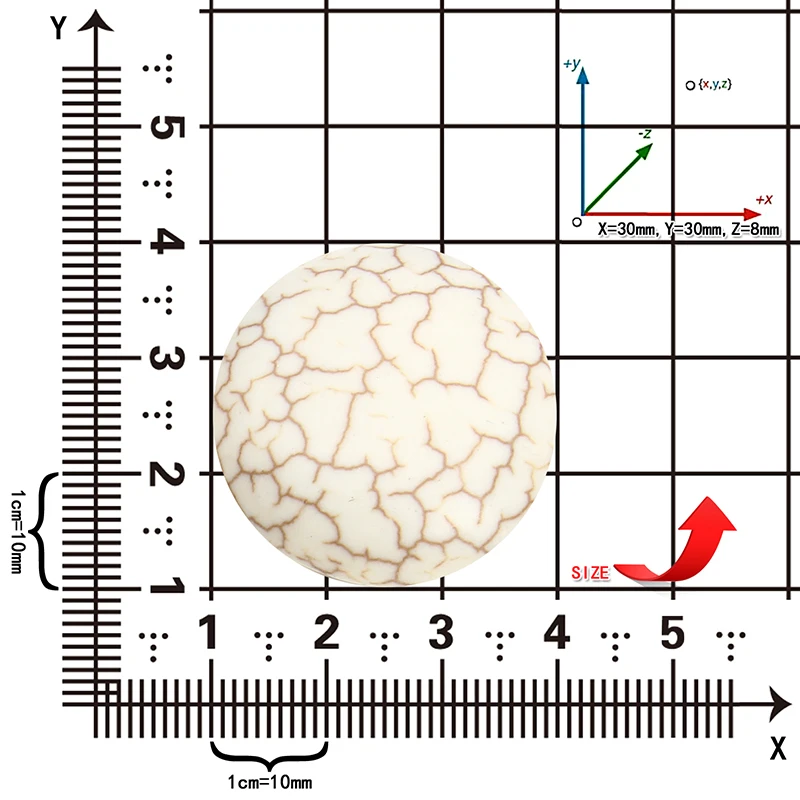 Полукруглые бусины из натурального белого бисера 10 шт./лот 6 30 мм с плоским